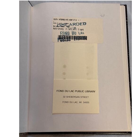 Astronomy in Ancient Times by Isaac Asimov 1995 Hardcover Gareth Stevens - Picture 3 of 8